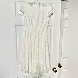 Girl Like New Bery Love Lace White Flower Dress Size S​​​​​​​​